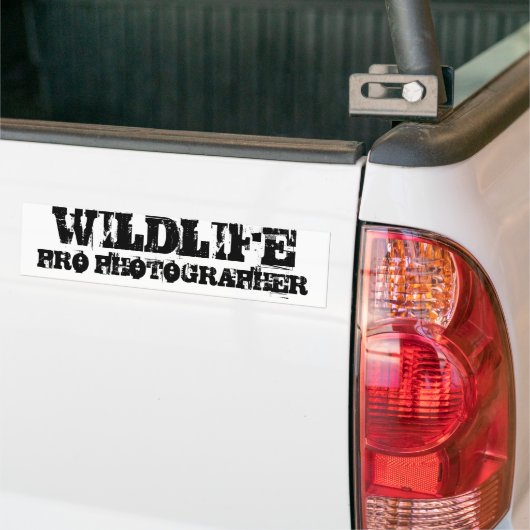 WILDLIFE PRO FOTOGRAPHER Bumpersticker (Op Truck)
