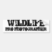 WILDLIFE PRO FOTOGRAPHER Bumpersticker (Voorkant)