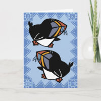 Wildlife Puffins Puzzle Wenskaart