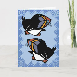 Wildlife Puffins Puzzle Wenskaart Kaart