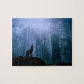 Wildlife Puzzel-Deep Bossen Wolf Legpuzzel (Horizontaal)