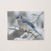 Wildlife Puzzle-Blue Jay Legpuzzel (Horizontaal)
