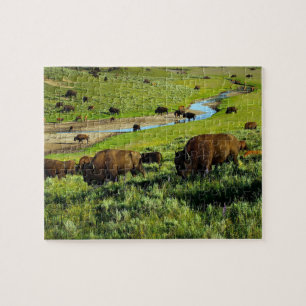Wildlife Puzzle-Buffalo Jigzaag Puzzle Legpuzzel
