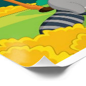 Wildlife Raccoon Chipmunk Rabbit Deer Herfst Lands Perfect Poster (Hoek)