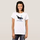 Wildlife - Red Blue WHALES - Dierengrafiek - T-shirt (Voorkant volledig)