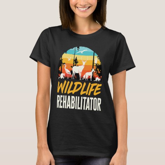 Wildlife Rehabilitator Animals Rights Rescue T-shirt (Voorkant)