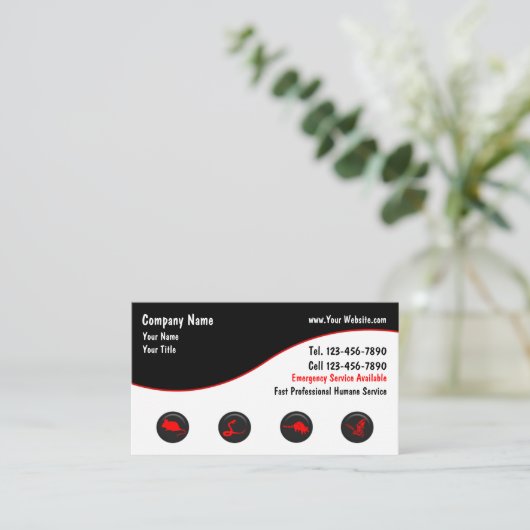 Wildlife Removal Visitekaartjes (Staand voorkant)