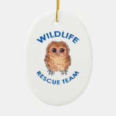 WILDLIFE-RESCUMENTTEAM KERAMISCH ORNAMENT (Voorkant)