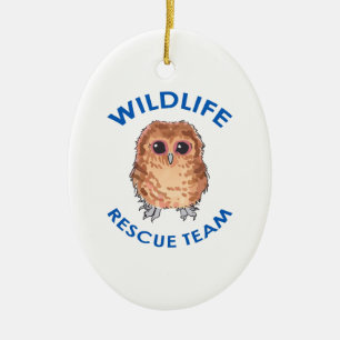 WILDLIFE-RESCUMENTTEAM KERAMISCH ORNAMENT