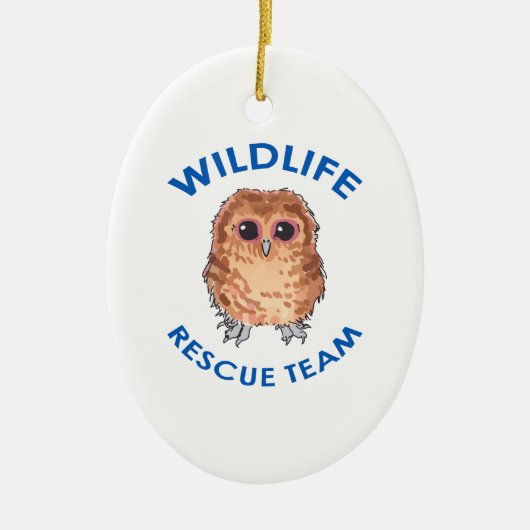 WILDLIFE-RESCUMENTTEAM KERAMISCH ORNAMENT (Voorkant)