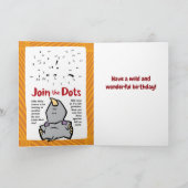 Wildlife Rhino Puzzle Wenskaart Kaart (Binnen)