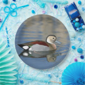 Wildlife Ringed Blauwgroen Duck Foto Papieren Bordje (Feest)