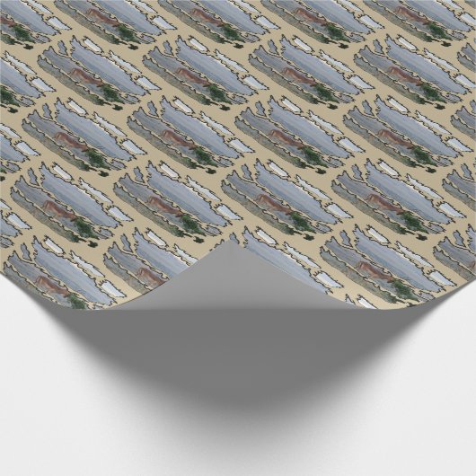 Wildlife Ripped Impala Hill Cadeaupapier (Hoek)