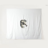 Wildlife Safari Adventure - Giraffe in het bos Wandkleed (Voorkant (horizontaal))