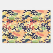 Wildlife Safari Dieren Bont Prints Patronen Inpakpapier Vel (Voorkant 3)