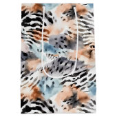 Wildlife Safari Dieren Bont Prints Patronen Medium Cadeauzakje (Achterkant)