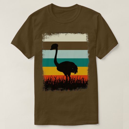 Wildlife Safari Zoo Bird Animal Ostrich T-shirt (Design voorkant)