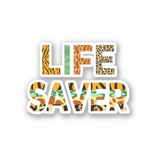 Wildlife Saver Sticker (Voorkant)