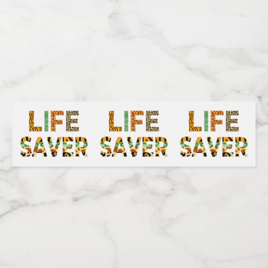 Wildlife Saver Waterfles Etiket (Enkel label)