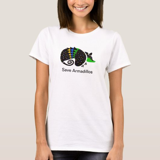 Wildlife - Schattige Red ARMADILLOS - Natuur - Bra T-shirt (Voorkant)