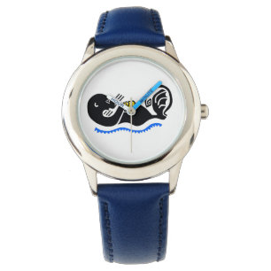 Wildlife - Schattige Zee Otter - Natuur - Kinder h Horloge