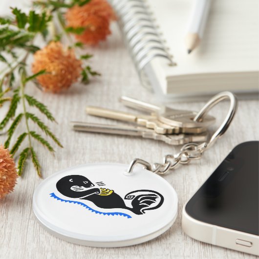 Wildlife - Schattige Zee OTTER - Natuur - Sleutelhanger (Voorkant Rechts)