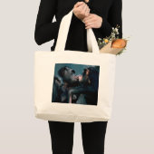 Wildlife Set - Primaten 6 Grote Tote Bag (Voorkant (product))