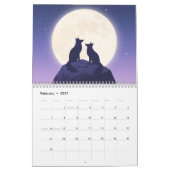 Wildlife Silhouette Wandkalender 2026 Kalender (Feb 2027)