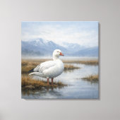 Wildlife Snow Goose Tundra Marsh Canvas Afdruk (Voorkant)