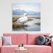 Wildlife Snow Goose Tundra Marsh Canvas Afdruk (Insitu (Woonkamer))