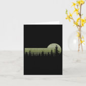 Wildlife Sunset Mountain Forest Trees Hiki Kaart (Gele Bloem)