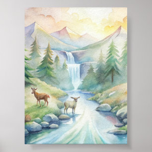 : Wildlife Symphony - Waterverf Harmony Poster