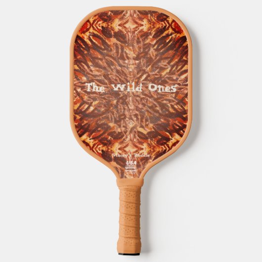 Wildlife thema Pickleball Paddle (Achterkant)