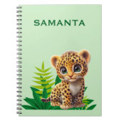 Wildlife Themed Notebook with Name Notitieboek (Voorkant)