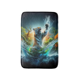 Wildlife Tiger Splash Badmat