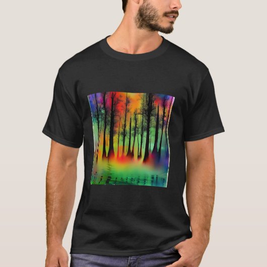 Wildlife Trees Natuur Bos Bergen Outdo T-shirt (Voorkant)