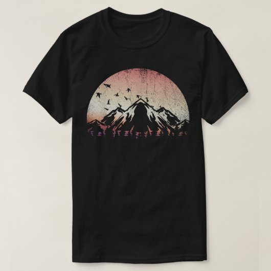 Wildlife Trees Outdoors Natuur Sunset Forest Mount T-shirt (Design voorkant)