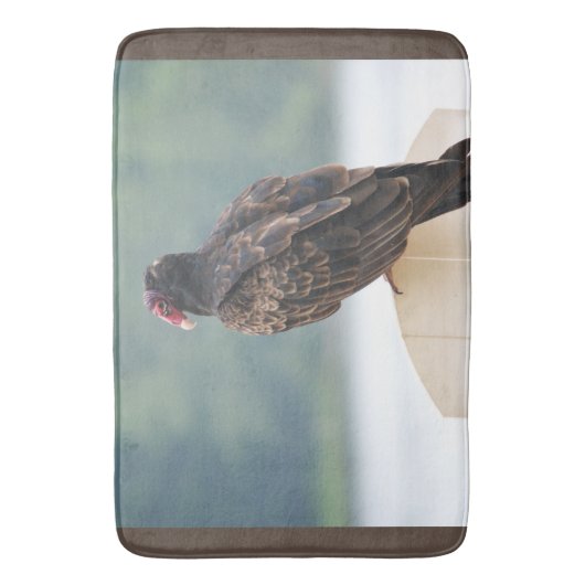 Wildlife Turkey Buzzard Bathmat Badmat (Voorkant Verticaal)