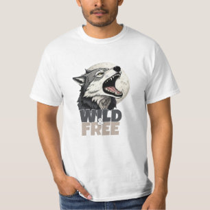 Wildlife vieren met Wolf Art T-shirt