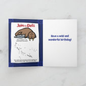 Wildlife Walrus Puzzle Wenskaart Kaart (Binnen)