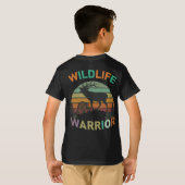 Wildlife Warrior. Ontworpen Kind T-Shirt (Achterkant volledig)