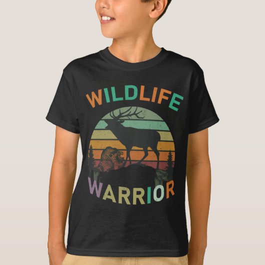 Wildlife Warrior. Ontworpen Kind T-Shirt (Voorkant)