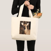 Wildlife Whitetail Deer Doe Portret Grote Tote Bag (Voorkant (product))