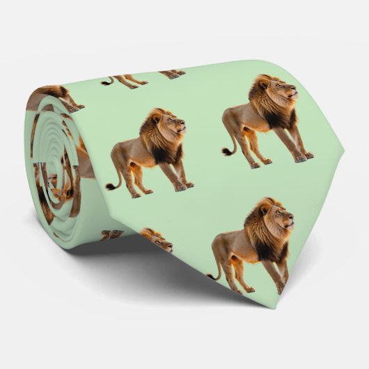 Wildlife Wild Animal Big Cat Majestic Lions Stropdas (Opgerold)