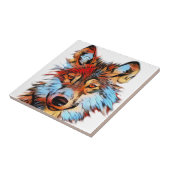 Wildlife Wolf Art Tegeltje (Zijkant)