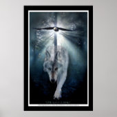 Wildlife Wolf & Eagle Art Print (Voorkant)