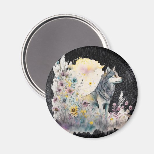 Wildlife Wolf Magneet (Voorkant / Achterkant)