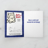 Wildlife Wolf Puzzle Wenskaart Kaart (Binnen)