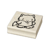 Wildlife Wolf Wood Art Stamp Rubberstempel (Stempel)