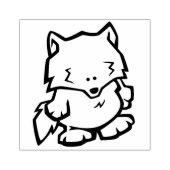 Wildlife Wolf Wood Art Stamp Rubberstempel (Afrduk)